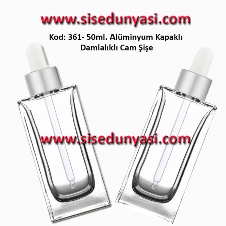 Lüks serum şişesi köşeli