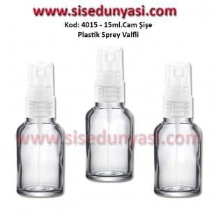 Plastik Spreyli CAM PARFÜM ŞİŞESİ 15ml Kod: 4015