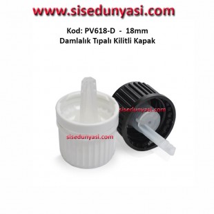 Damlalıklı Tıpalı Kilitli Kapak 18mm Kod: PV618 D