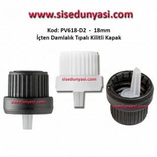 Damlalıklı Tıpalı Kilitli Kapak 18mm Kod: PV618 D-2