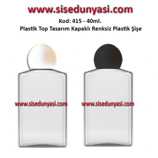 TOP KAPAKLI PLASTİK ŞİŞE 40ml Kod: 415 