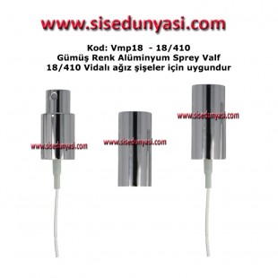 18/410 GÜMÜŞ RENK METAL SPREY VALF